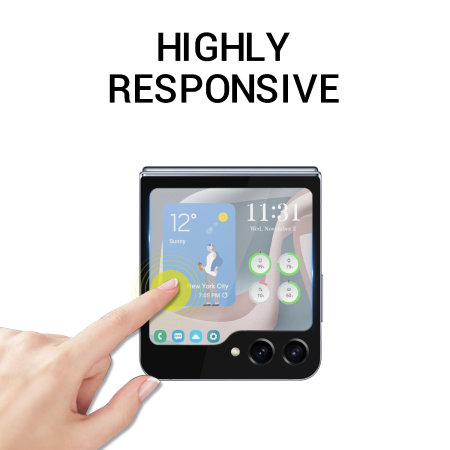 Olixar Front Screen Tempered Glass Screen Protector - For Samsung Galaxy Z Flip 6