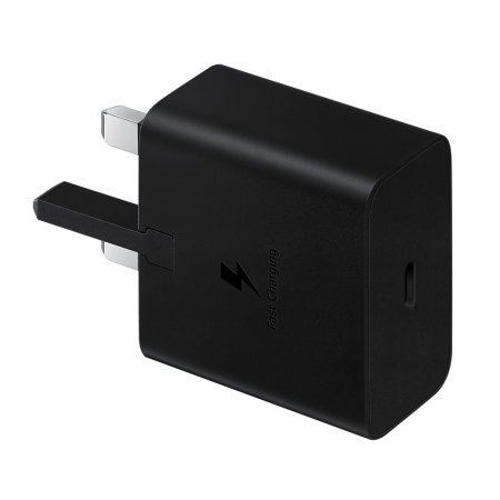 Official Samsung 15W Black USB-C Adaptive Fast Mains Charger with USB-C to USB-C Cable