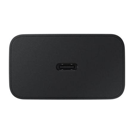 Official Samsung 15W Black USB-C Adaptive Fast Mains Charger with USB-C to USB-C Cable