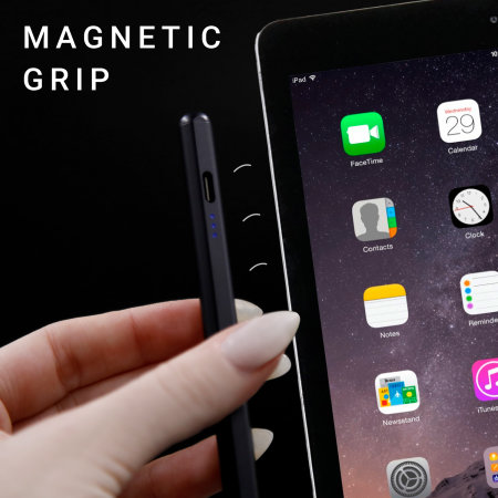 Olixar Black Magnetic Stylus Pen - For iPad Pro 12.9" 2018