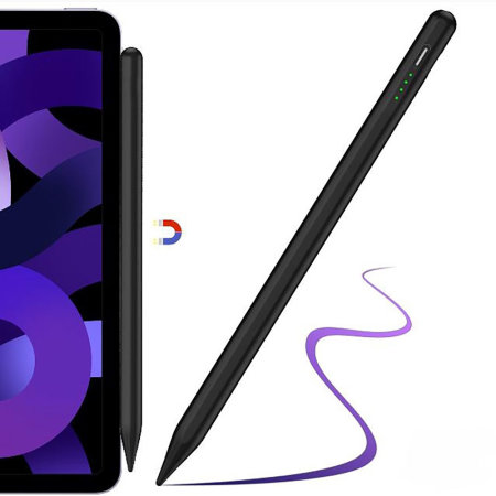Olixar Black Magnetic Stylus Pen - For iPad Pro 12.9" 2022