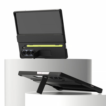 Araree Nukin 360 SP Black Kickstand Case with S Pen Slot & Hinge 
