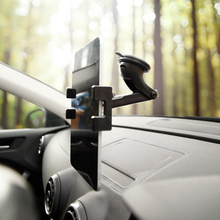 Olixar Black Windscreen & Dashboard Tablet Car Holder - For Samsung Galaxy Tab S8