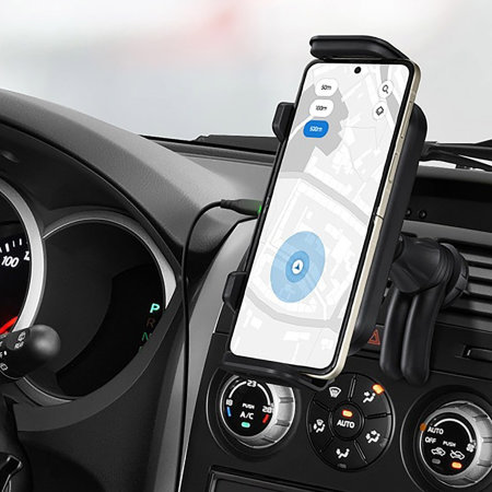 Official Samsung 9W Black Wireless Charger Air Vent Car Holder - For Samsung Galaxy Z Flip 6
