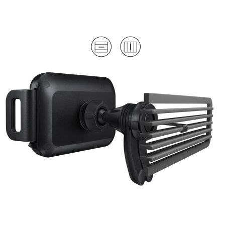 Official Samsung 9W Black Wireless Charger Air Vent Car Holder - For Samsung Galaxy Z Flip 6