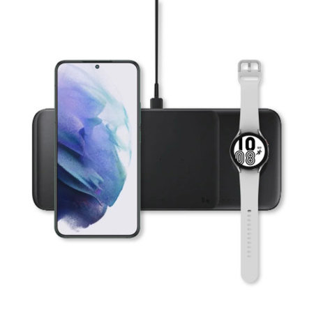 Official Samsung Black Wireless Trio Charger Pad - For Samsung Galaxy Z Fold 6