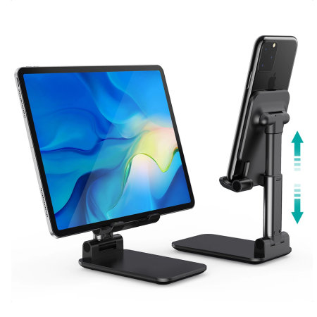 Choetech Black Foldable & Adjustable Stand - For Phones & Tablets Up to 12.9"