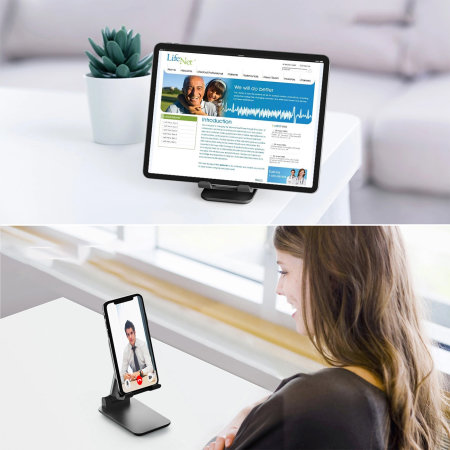 Choetech Black Foldable & Adjustable Stand - For Phones & Tablets Up to 12.9"