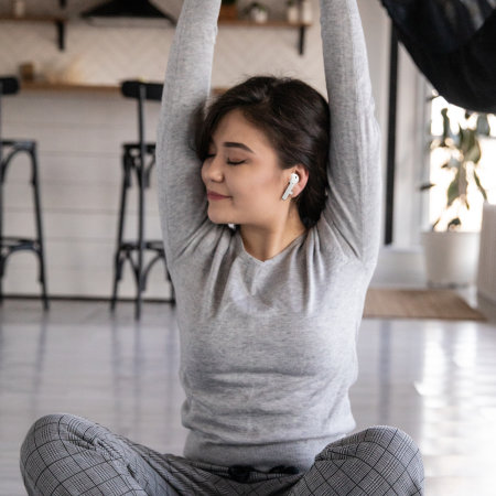 Olixar Basics White True Wireless Earbuds with Charging Case - For Samsung Galaxy Z Flip 6