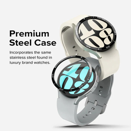 Ringke Black Stainless Steel Bezel Styling - For Samsung Galaxy Watch FE (40mm)