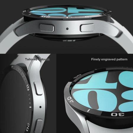 Ringke Black Stainless Steel Bezel Styling - For Samsung Galaxy Watch FE (40mm)