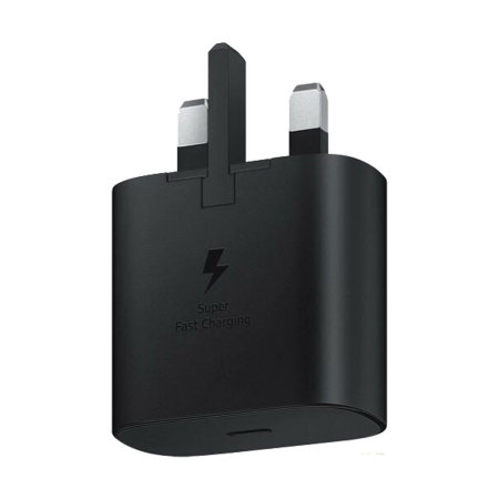 Official Samsung 25W USB-C Black Charger - For Samsung Galaxy Watch 7