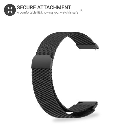 Olixar Black Milanese Strap (M/L) - For Samsung Galaxy Watch 7