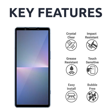 Olixar 2 Pack Tempered Glass Screen Protectors - For Sony Xperia 5 V
