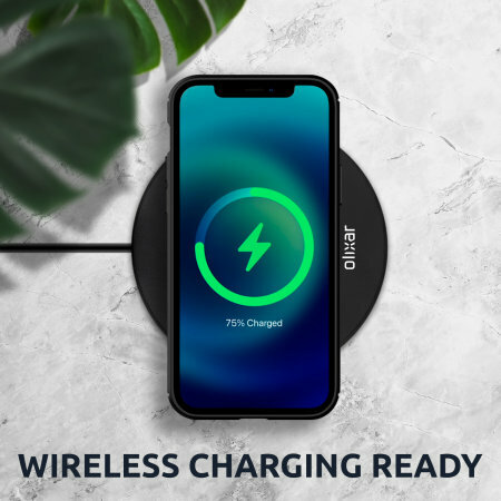 Olixar Black Carbon Fibre Style Case - For iPhone 12 mini