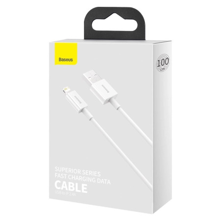Baseus Superior USB-A to Lightning Charge and Sync Cable with Cable Management - 1 metre