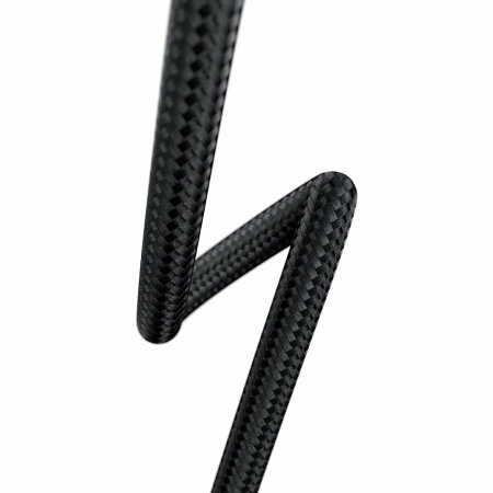 Olixar 100W 1.5m Braided USB-C To C Charge & Sync Black Cable - For Samsung Galaxy S25 Ultra