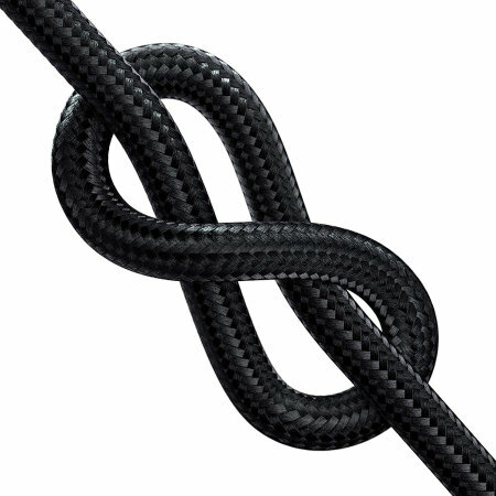 Olixar 100W 1.5m Braided USB-C To C Charge & Sync Black Cable - For Samsung Galaxy S25 Ultra
