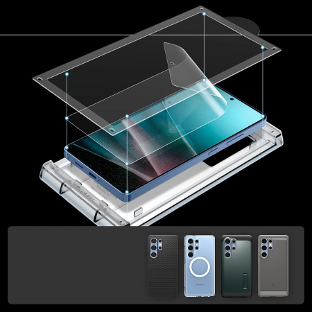 Spigen EliteShield EZ Fit Screen Protector with Installation Kit -  for Samsung Galaxy S25 Ultra