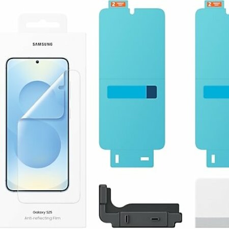 Official Samsung 2 Pack of Anti-Reflecting Screen Protectors - For Samsung Galaxy S25