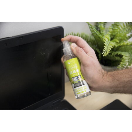 125ml Anti-Bacterial Liquid Screen Cleaner & Protection with Microfibre Cloth