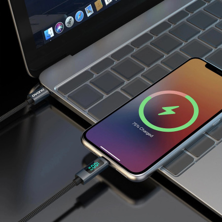 Dudao 100W 1m USB-C to USB-C Charge & Sync Cable with LED Display