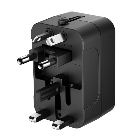 Wozinsky Universal 2 Port USB World Travel Mains Charger 45W - UK / US / EU / AUS