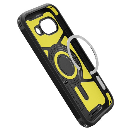 Spigen Tough Armor Black MagSafe Stand Case - For Google Pixel 9a