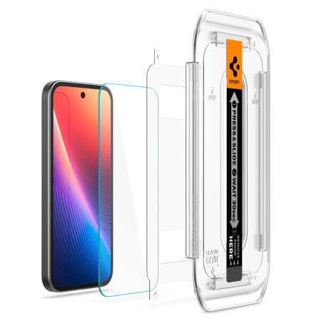 Spigen Twin Pack EZ Fit Tempered Glass Screen Protectors - For Google Pixel 9a
