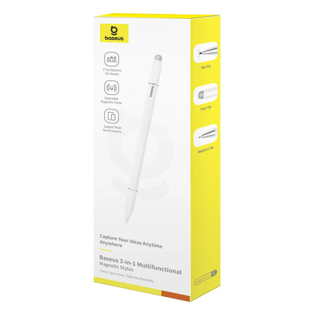 Baseus Smooth Writing Passive Stylus Pen with Interchangeable Tips - Magnetic Version