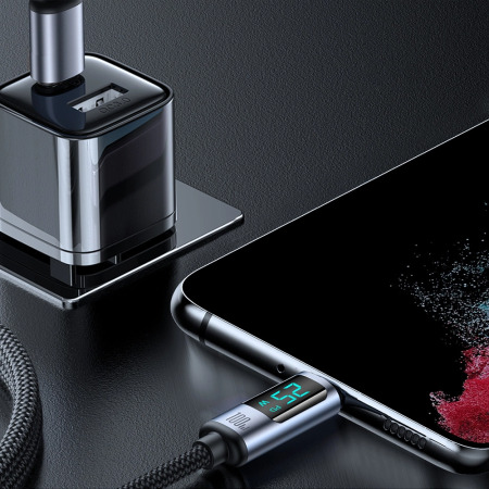 Joyroom 100W 1.2m USB-C to USB-C Charge & Sync Cable with LED Display
