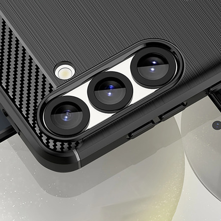 Olixar Black Carbon Fibre Style Case - For Samsung Galaxy S25 Edge