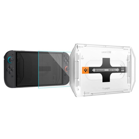Spigen Twin Pack EZ Fit Tempered Glass Screen Protectors - For Nintendo Switch 2