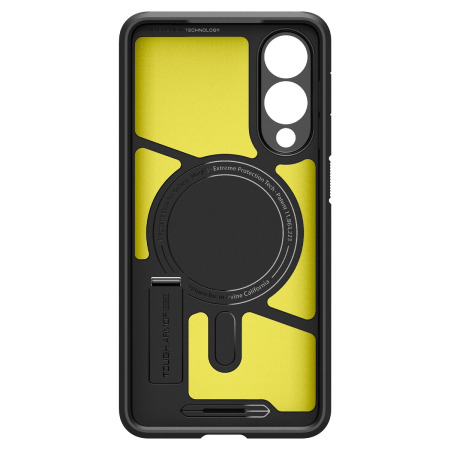Spigen Black Tough Armor Kickstand Case - For Samsung Galaxy S25 Edge