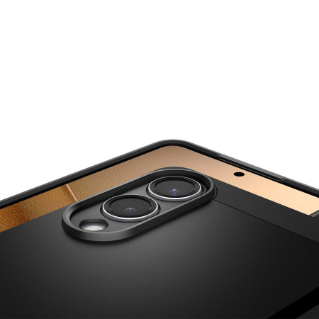 Spigen Black Tough Armor Kickstand Case - For Samsung Galaxy S25 Edge