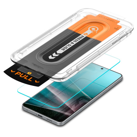 Spigen EliteShield EZ Fit Pro Screen Protector with Installation Kit - for Samsung Galaxy S25 Edge