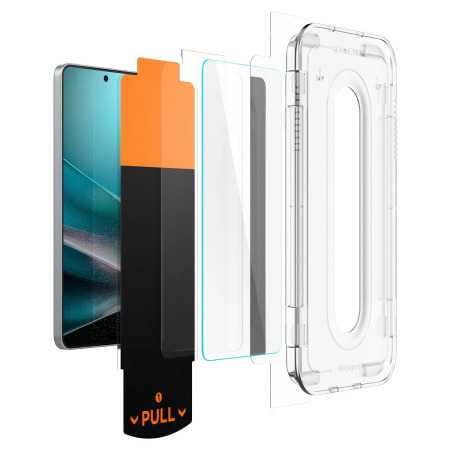 Spigen EliteShield EZ Fit Pro Screen Protector with Installation Kit - for Samsung Galaxy S25 Edge