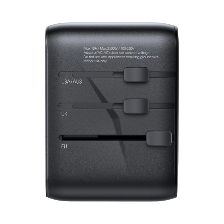 Joyroom Universal 4 Port Worldwide Travel Adapter -  EU / US / UK / JP / AU / CN