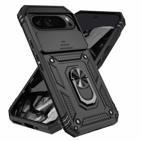 Olixar Black Privacy Case with Kickstand - For Google Pixel 10 Pro XL