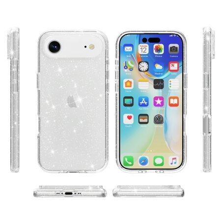 Olixar Clear Glitter Tough Case - For iPhone 17 Air