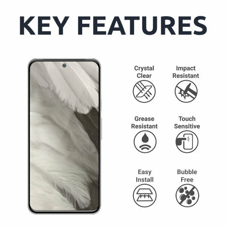 Olixar Tempered Glass Screen Protector - For Google Pixel 10