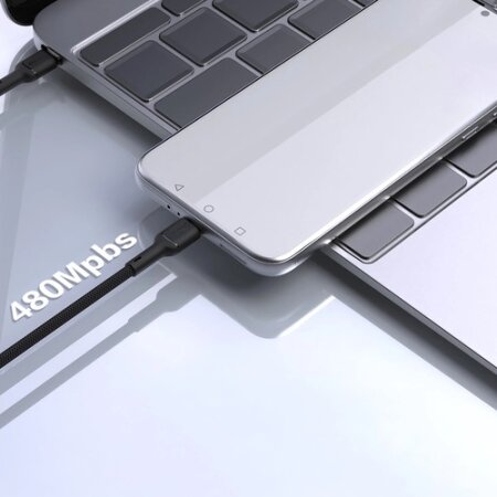 Dudao L9C Max 240W PD USB-C - USB-C Cable 1.2m - Black