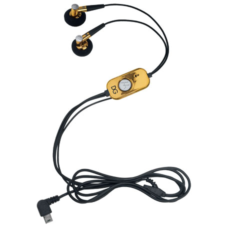 Genuine Motorola Stereo Headset S200 Limited Edition D&G Gold
