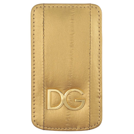Genuine Motorola V3 Leather Pouch - Limited Edition D&G Gold