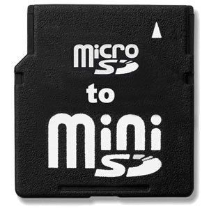 TransFlash Card Adapter - MicroSD to miniSD