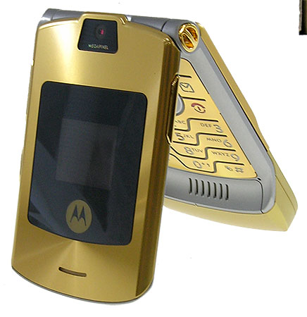 Sim Free Mobile Phone - Motorola V3i (Limited Edition D&G Gold)