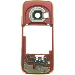 Nokia N73 Replacement Middle Housing - Metallic Red