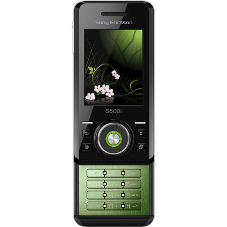 sony ericsson green slide phone