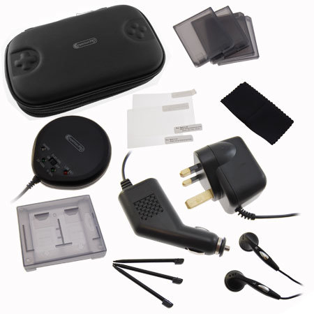 Deluxe Accessory Pack For Nintendo Ds Lite Black