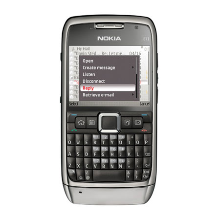 Sim Free Nokia E71 - Steel Grey